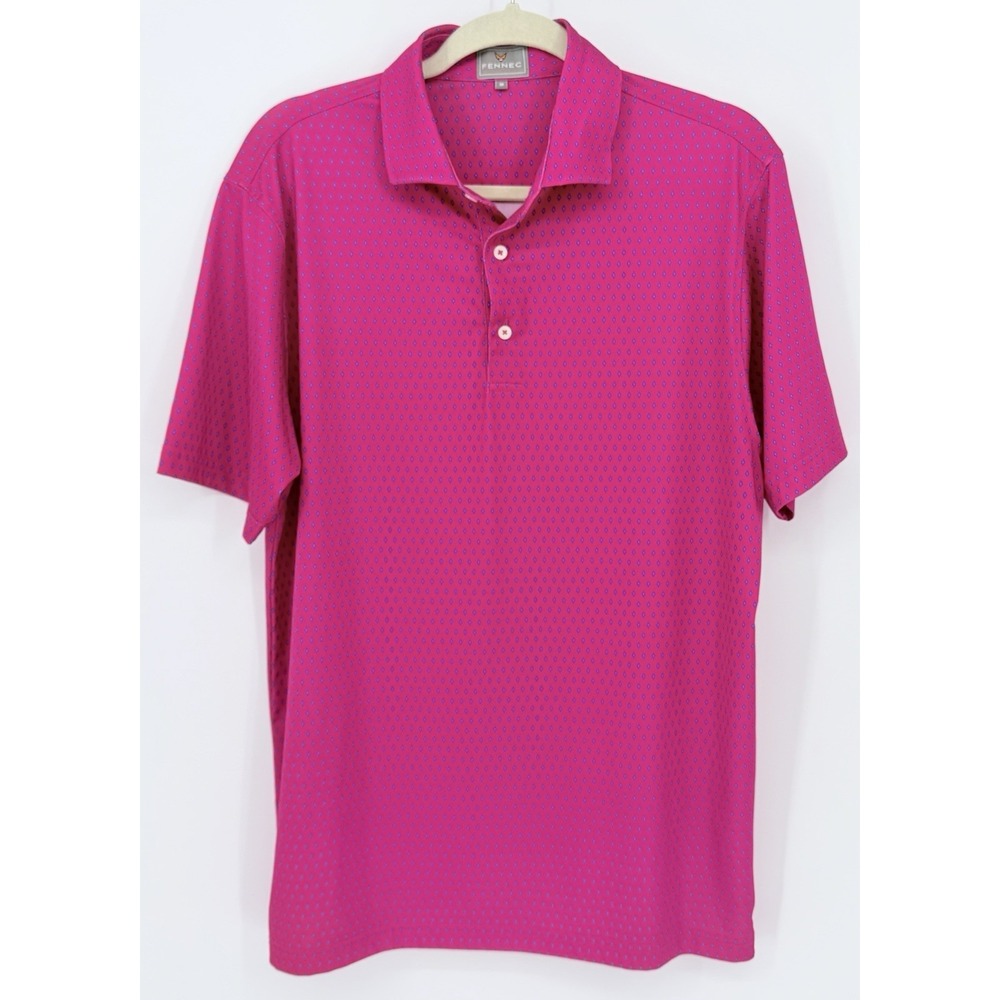 Fennec Mens‎ M Golf Polo Activewear Lightweight Resort Wear Travel Preppy Casual